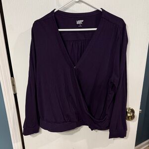 Lands' End Women's Deep Purple Blouse
